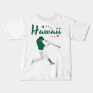 Hawaii USA Baseball Kids T-Shirt